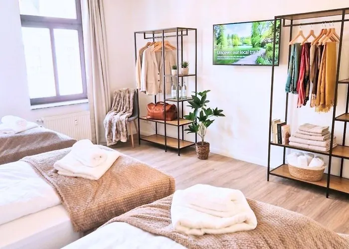 Apartmán Zentrale & Ruhige 3-raum Mit Balkon